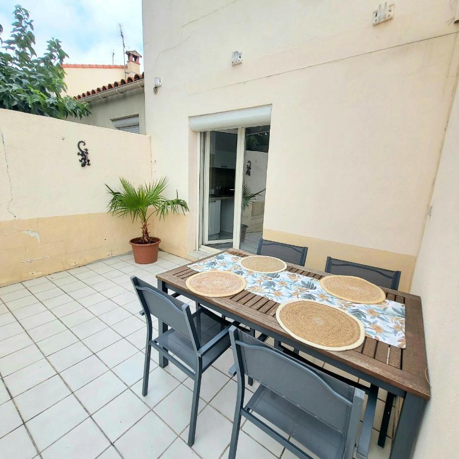 Bel Appartement Avec Jardin De 30M2 , Climatise Avec Parking Et Arrivee Autonome Cabestany Exteriör bild