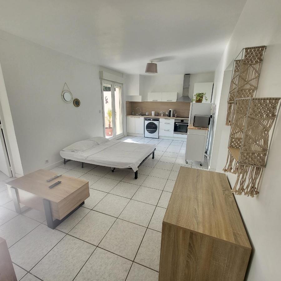 Bel Appartement Avec Jardin De 30M2 , Climatise Avec Parking Et Arrivee Autonome Cabestany Exteriör bild